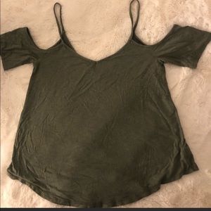 Aerie Strappy Cold Shoulder Tee